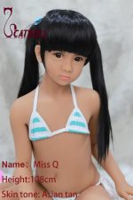 LoliDoll Q 108cm Asian tone Mini Fashion Model Doll – Petite TPE Body with Realistic Features