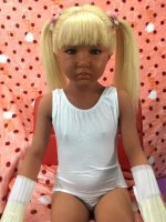 LoliDoll 108CM Coco ( TPE Body with Hard Silicone Head) (Dark Tan Tone)